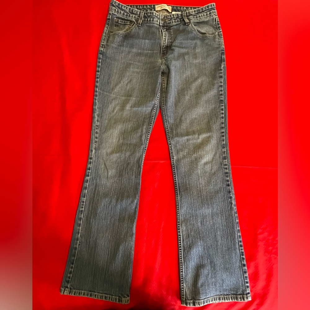 👖 Levi Strauss Signature Jeans. Size 14 LONG. Stretch, Low Rise, Boot Cut. 👖 - Picture 3 of 13